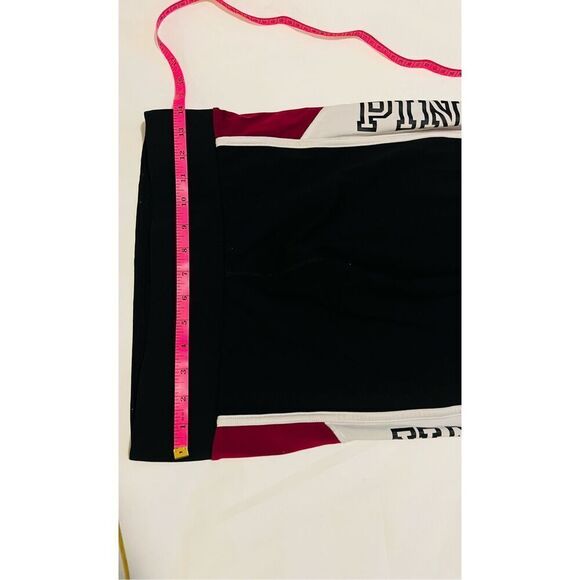 Victoria's Secret PINK black and burgundy ultimate leggings - Picture 3 of 5